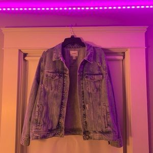 Old Navy distressed denim jacket
